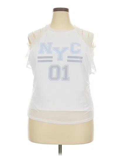 Pre-owned Love Sleeveless T-shirt In White
