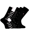 Love Sock Company Men's Luxury Cotton Mid-calf Patterned Dress Socks With Seamless Toe. London Bundle Sock, Pack Of 5 In Black