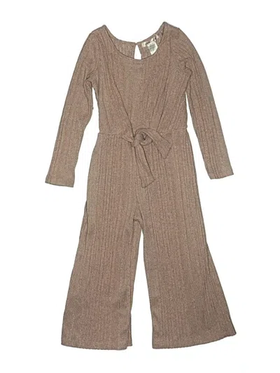 Pre-owned Love Squared Girls Kids' Jumpsuit In Pink