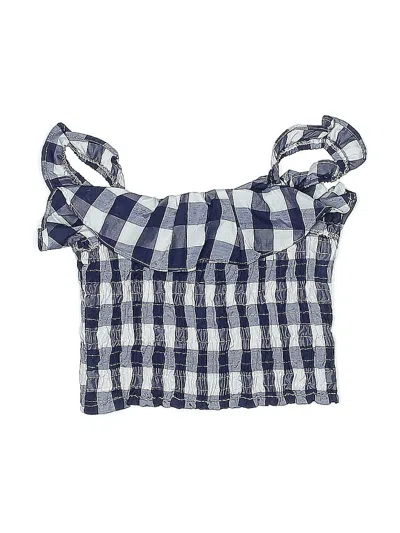 Pre-owned Love Squared Girls Kids' Sleeveless Blouse In Blue