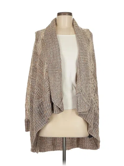 Pre-owned Love Stitch Cardigan Sweater In Brown