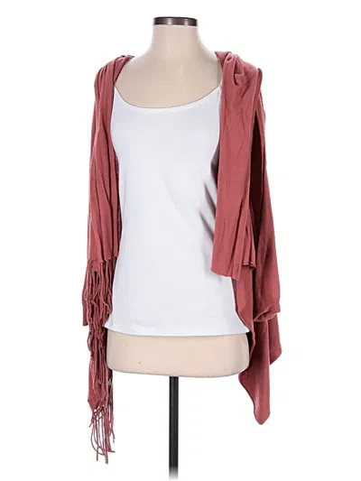 Pre-owned Love Stitch Cardigan Sweater In Burgundy