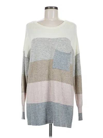 Pre-owned Love Stitch Pullover Sweater In Gray