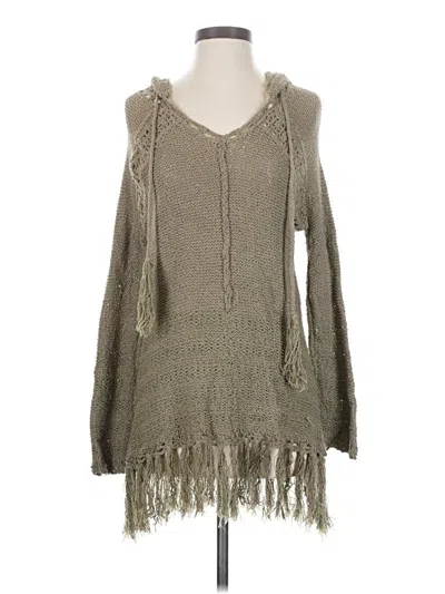 Pre-owned Love Stitch Pullover Sweater In Gray