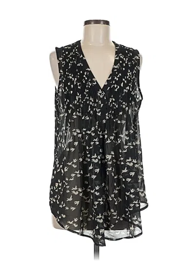 Pre-owned Love Stitch Sleeveless Blouse In Black