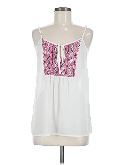 Pre-owned Love Stitch Sleeveless Blouse In White