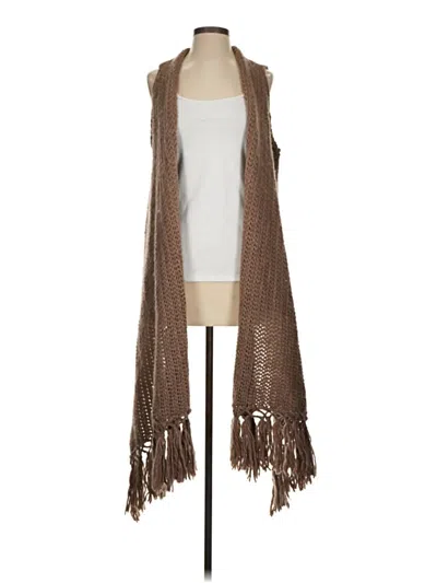 Pre-owned Love Stitch Sweater Vest In Brown