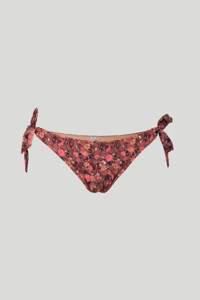 Love Stories Bikini Slip A Fiori In Rosso
