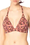 Love Stories Bikini Top A Fiori In Rosso