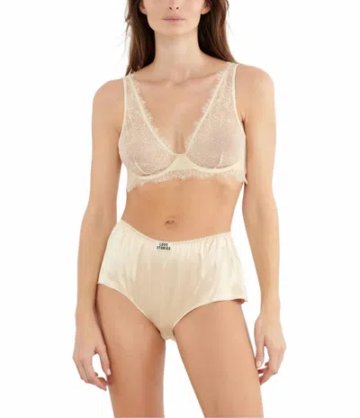 Love Stories Chrissyhigh Waisted Briefs In Off White