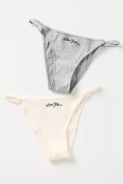 Love Stories Clio Tanga-style Briefs, Set Of 2