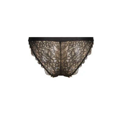 Love Stories Culotte Échancrée En Dentelle In Black