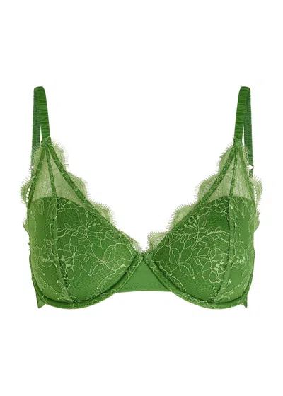 Love Stories Gwenyth Lace Underwired Bra In Sage