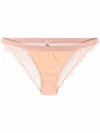 Love Stories Lace-layered Briefs In Neutrals