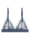 Love Stories Lace Triangle Bra In Blue