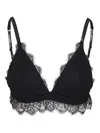 Love Stories Lace-trimmed Triangle Bra In Black