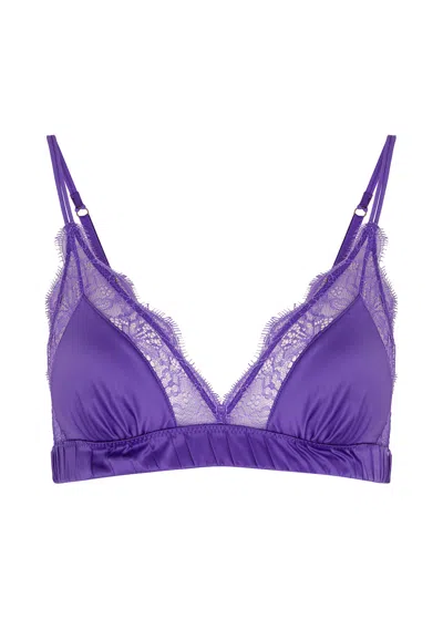 LOVE STORIES LOVE STORIES LOVE LACE SATIN SOFT-CUP BRA