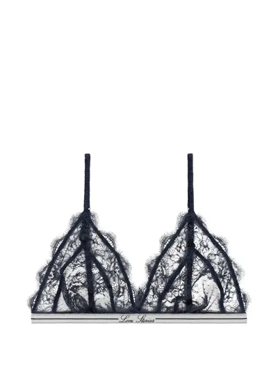 Love Stories Love Lace-trim Bralette In Black