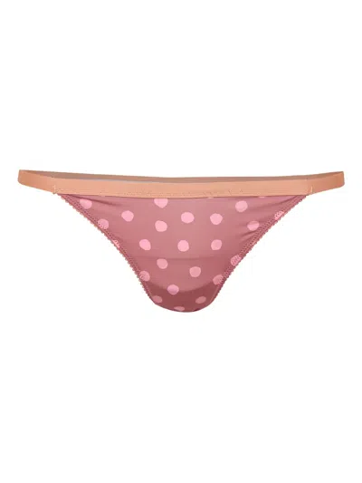 Love Stories Polka-dot Briefs In Pink