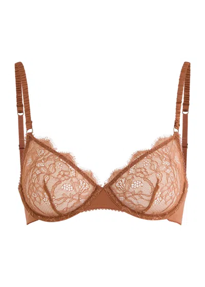 Love Stories Romeo Lace Underwired Bra In Brown
