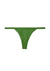 Love Stories Room Service Lace Thong In Sage