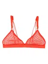Love Stories Uma Lace-hearts Bra In Red