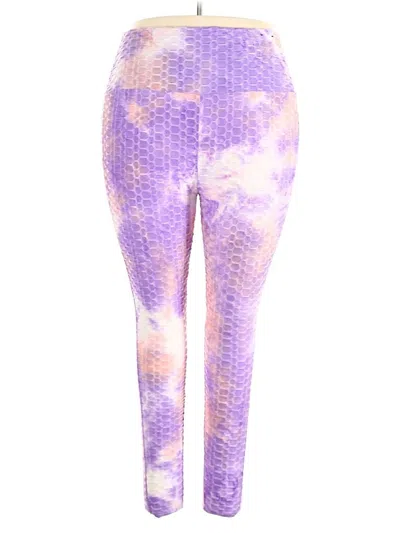 Pre-owned Love Streak Leggings In Purple