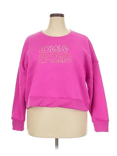 Pre-owned Love Sweatshirt In Pink