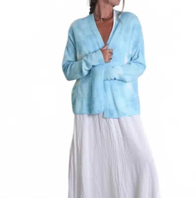 Love Tanjane Women's Pocket Cardigan In Sky Venus In Multi