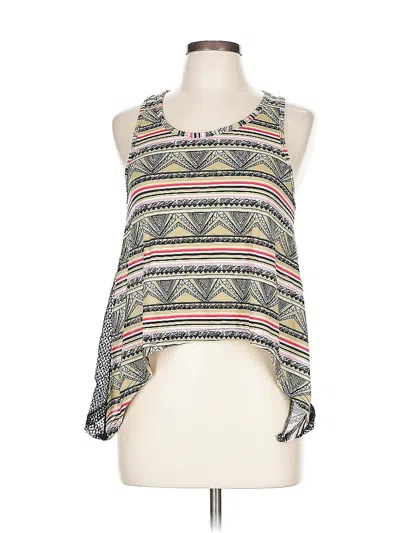 Pre-owned Love Tank Top Brown Halter Neckline Tops