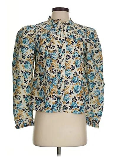 Pre-owned Love The Label 3/4 Sleeve Blouse In Ivory