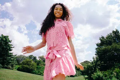 Love The Label Abigail Top In Pink