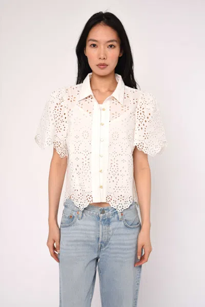 Love The Label Abigail Top In White