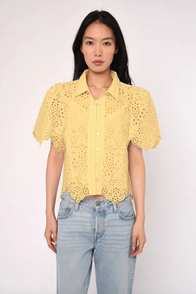 Love The Label Abigail Top In Yellow