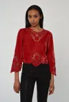 Love The Label Alina Top In Red