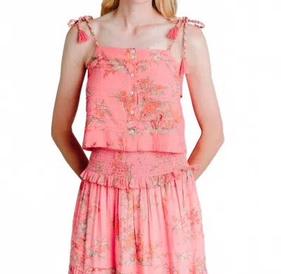 Love The Label Amaia Sleeveless Top In Mayfair Floral Print In Multi