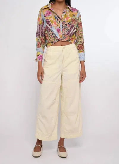 Love The Label Amber Long Sleeve Top In Petunia Patchwork In Multi