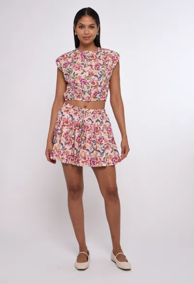 Love The Label Ansleigh Mini Skirt In Multi