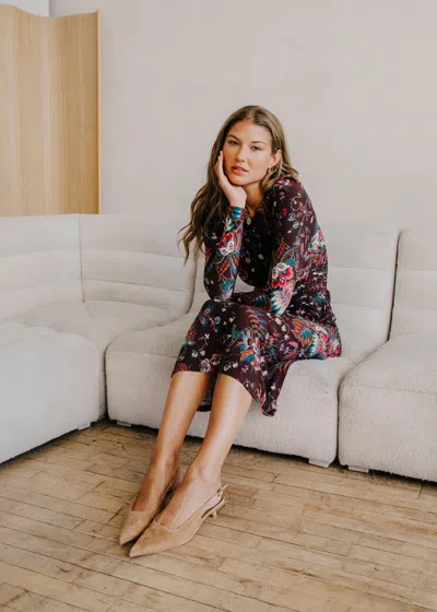 Love The Label Astrid Maxi Dress In Brown