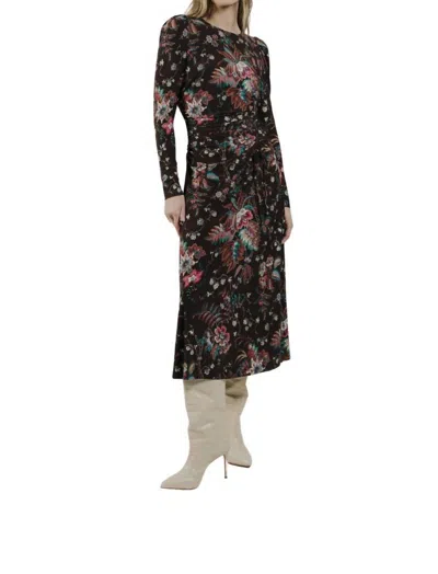 Love The Label Astrid Maxi Dress In Charlotte Floral In Black