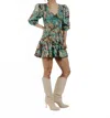 Love The Label Audrey Mini Dress In Born To Fly Print In Multi