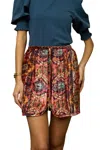 Love The Label Ayla Skirt In Thara Multi Print In Multi