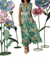 Love The Label Azalea Midi Dress In Symphonic Ikat Bermuda In Multi