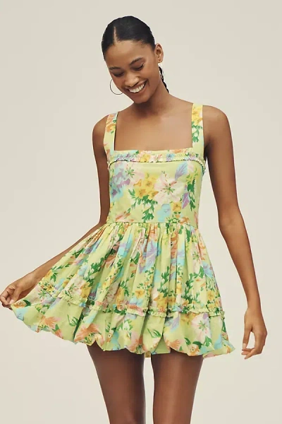 Love The Label Berkeley Sleeveless Square-neck Bubble Mini Dress