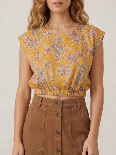 Love The Label Cambrie Top In Paisley Tree Liberty Print