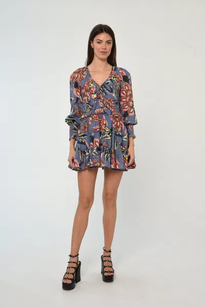 Love The Label Cameron Mini Dress In Blue
