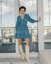 Love The Label Cameron Mini Dress In Blue