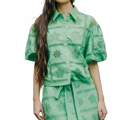 Love The Label Cassia Top In Kiwi In Green