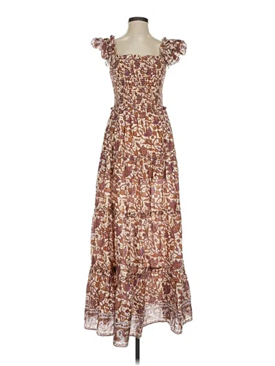 Pre-owned Love The Label Casual Dress In Brown