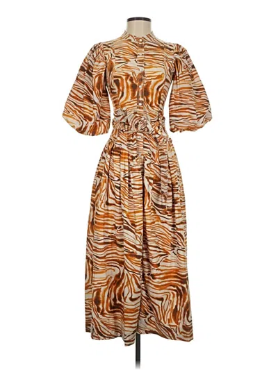 Pre-owned Love The Label Casual Dress In Brown